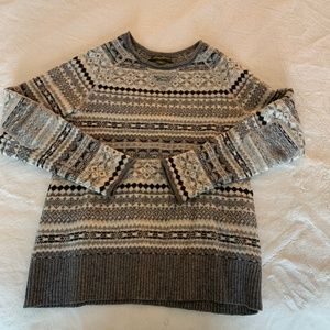 Eddie Bauer 100% Lambs Wool Sweater Tall XL